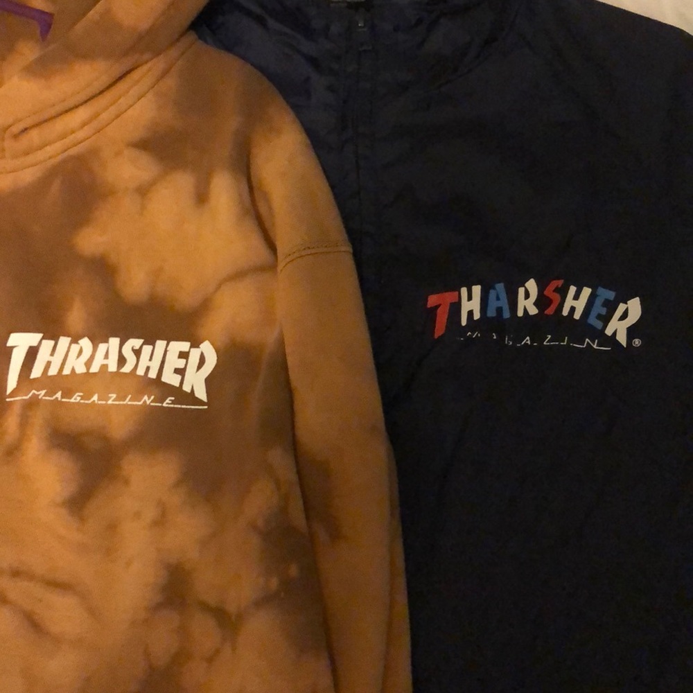 2 thrasher hoodies